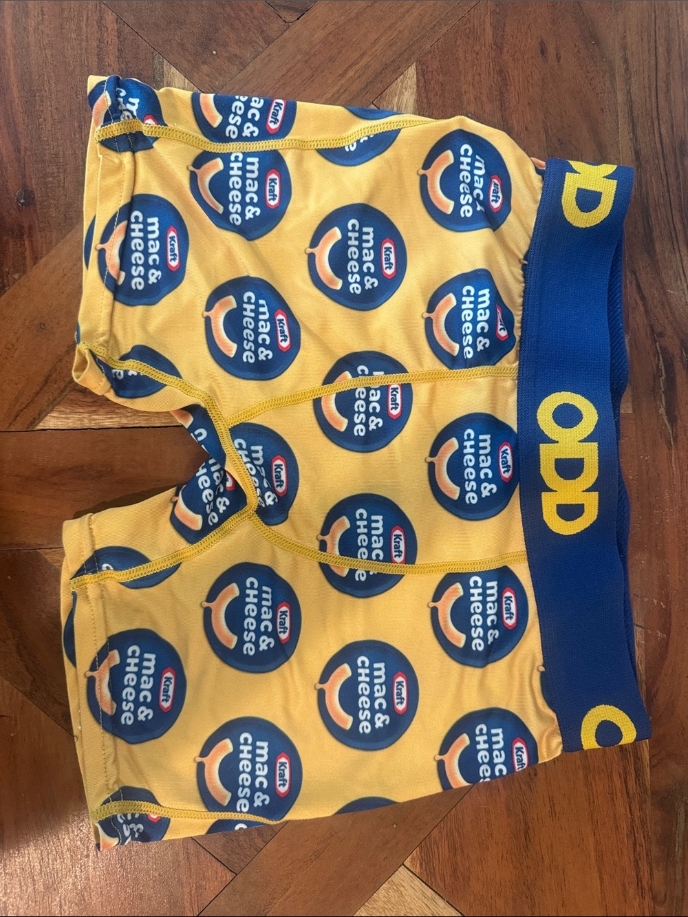 ODD Future Kids' Yellow Mac & Cheese Print Stretch Shorts
